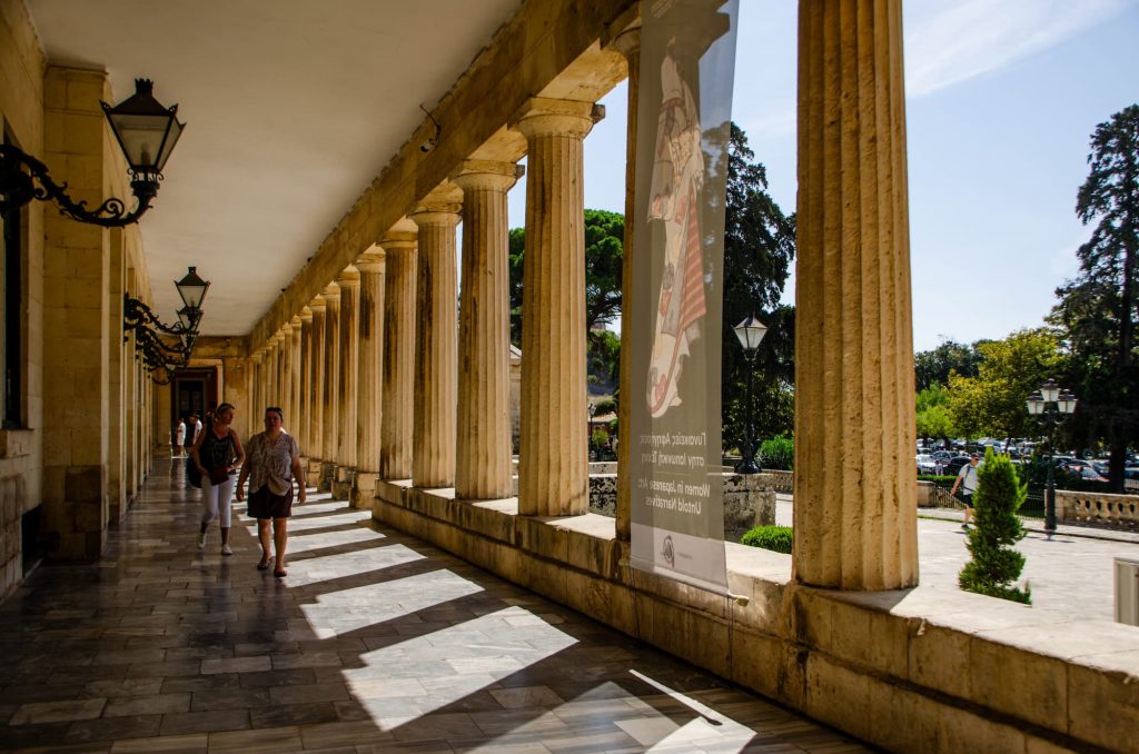The Museum of Asian Art in Corfu Town. This is a great place to visit on a rainy day if you're visiting Corfu in the shoulder season.